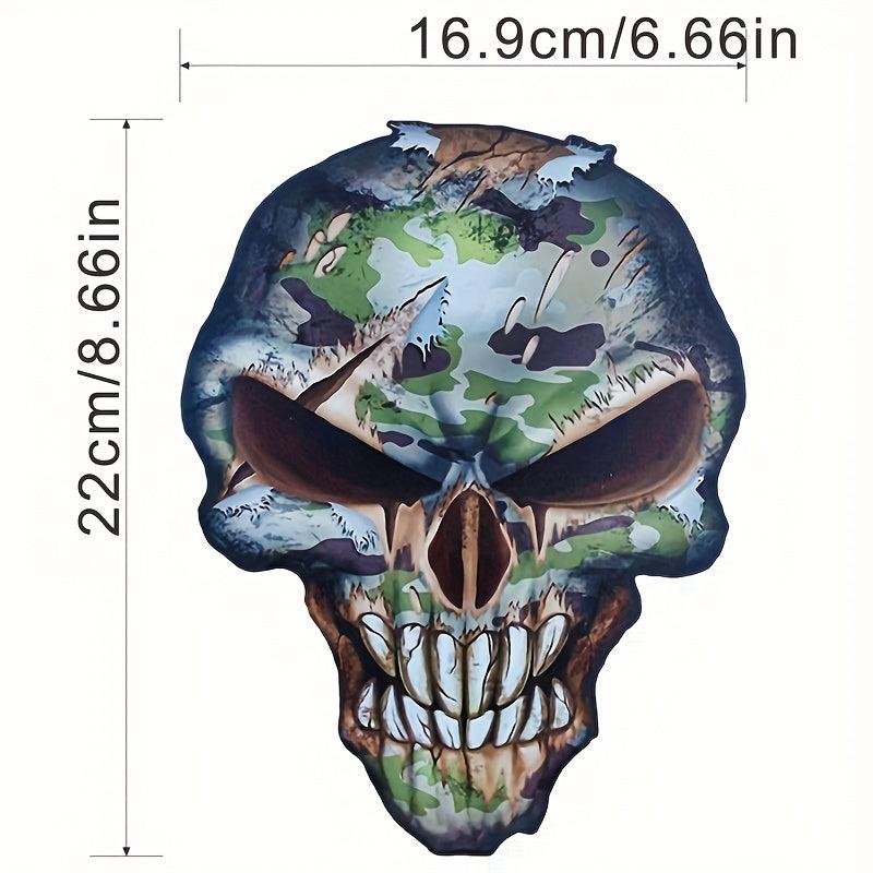 Skull Patches Iron On Sticker Dead Heat Transfer Decals Jackets Backpacks