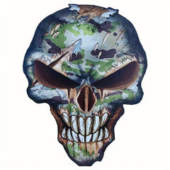Skull Patches Iron On Sticker Dead Heat Transfer Decals Jackets Backpacks