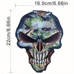 Skull Patches Iron On Sticker Dead Heat Transfer Decals Jackets Backpacks