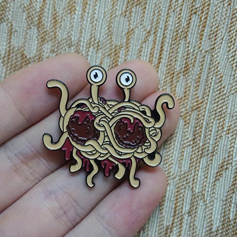 Creative Flying Spaghetti Monster Brooch