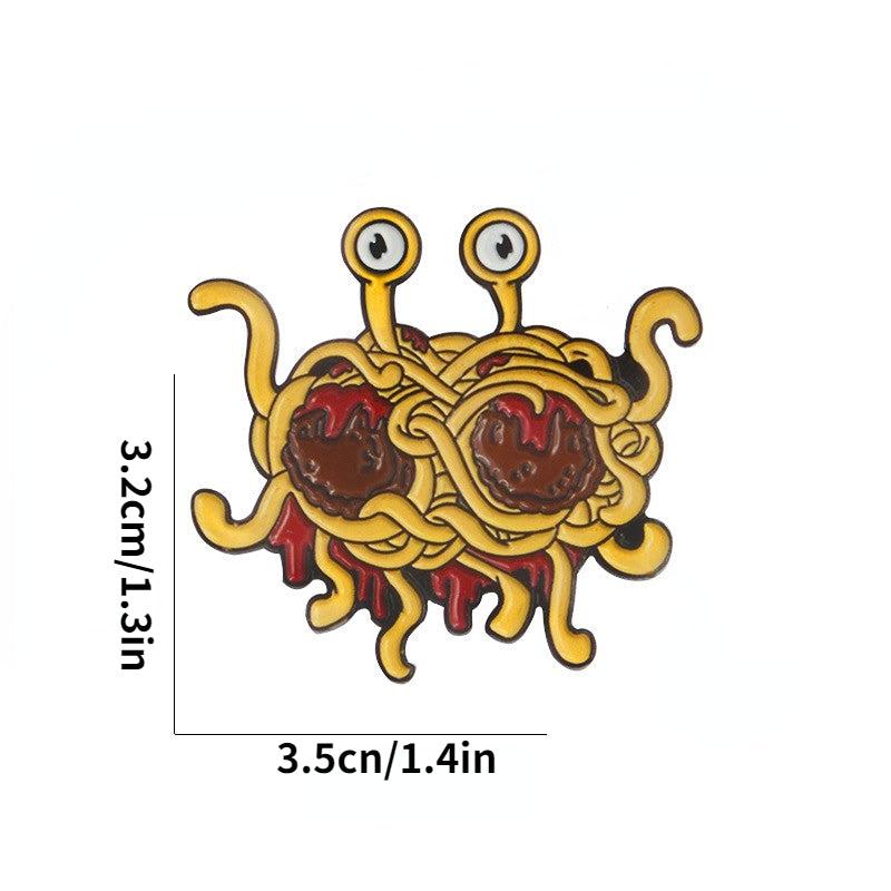 Creative Flying Spaghetti Monster Brooch
