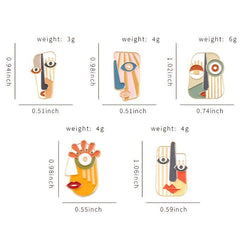 Men's Unique Face Pattern Zinc Alloy Pin
