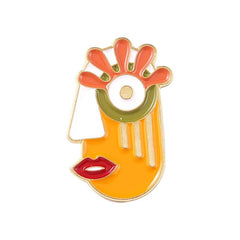 Men's Unique Face Pattern Zinc Alloy Pin