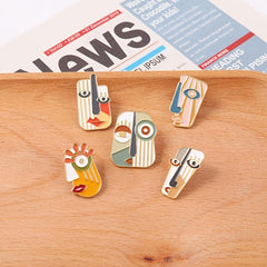Men's Unique Face Pattern Zinc Alloy Pin