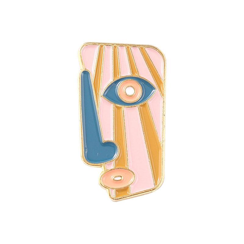 Men's Unique Face Pattern Zinc Alloy Pin