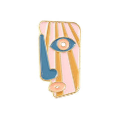 Men's Unique Face Pattern Zinc Alloy Pin