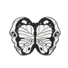 Skull Butterfly Brooch Men Creative Pins