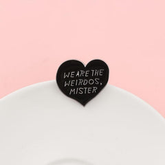 Heart Shaped Letter Brooch