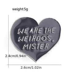 Heart Shaped Letter Brooch