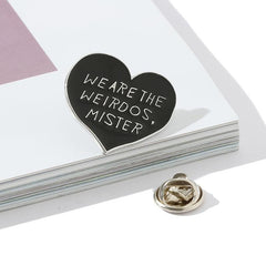 Heart Shaped Letter Brooch