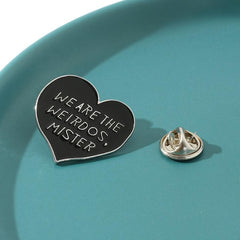 Heart Shaped Letter Brooch