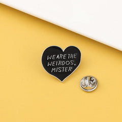Heart Shaped Letter Brooch
