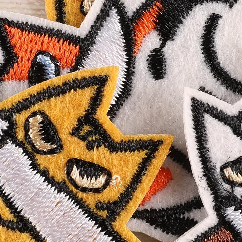 5pcs Cat Embroidery DIY Patch for Clothes Backpack Hat