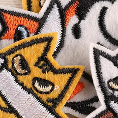5pcs Cat Embroidery DIY Patch for Clothes Backpack Hat