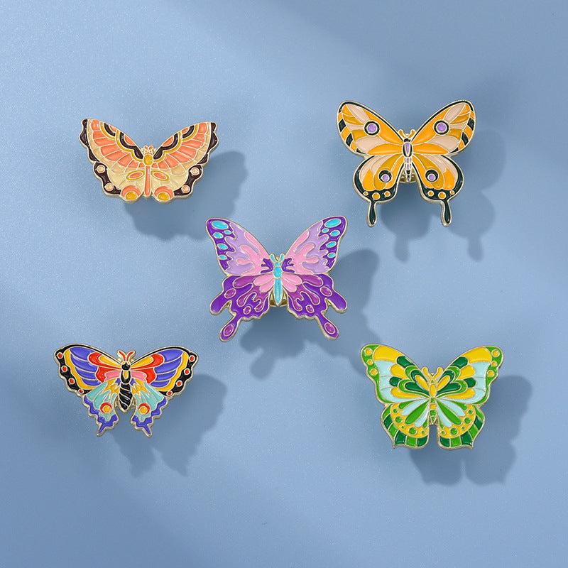 Flower Insect Butterfly Brooch For Men Butterfly Pins