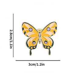 Flower Insect Butterfly Brooch For Men Butterfly Pins