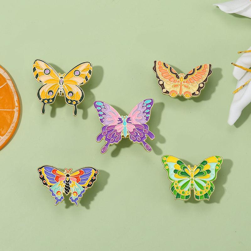 Flower Insect Butterfly Brooch For Men Butterfly Pins