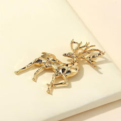 Unisex Deer Brooch Pin