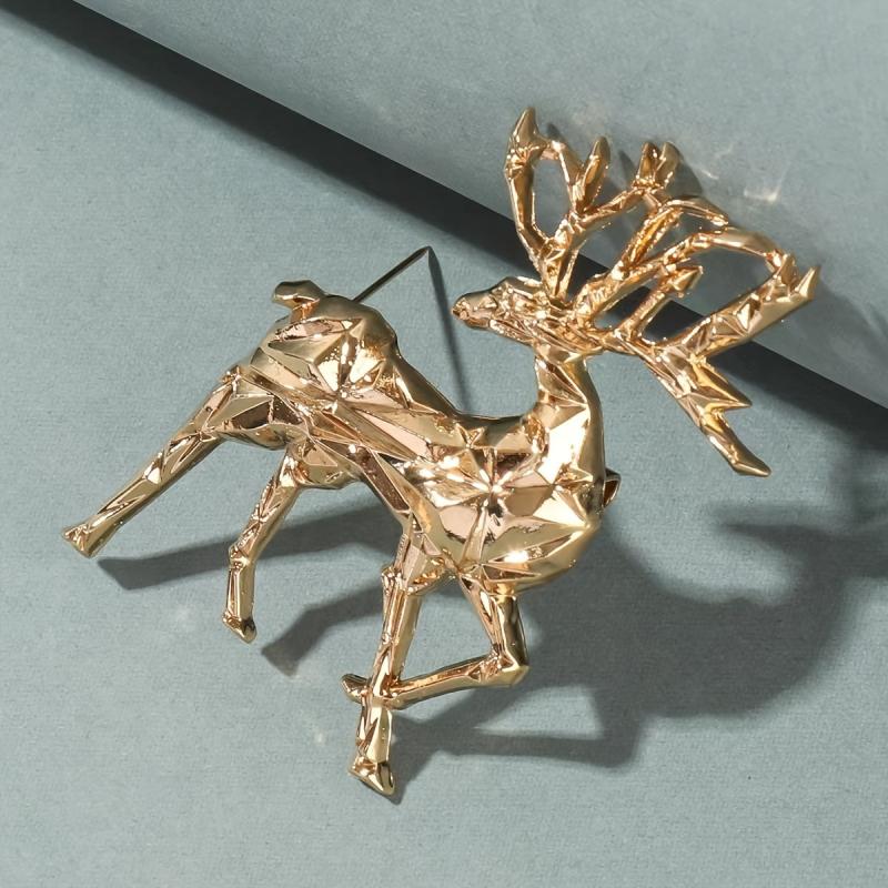 Unisex Deer Brooch Pin