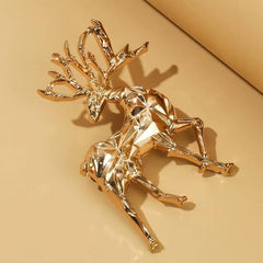 Unisex Deer Brooch Pin