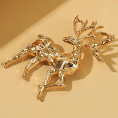 Unisex Deer Brooch Pin
