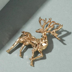 Unisex Deer Brooch Pin