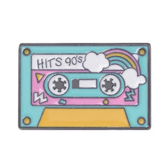Personality Cartoon Cassette Tape Enamel Brooch Pin Jewelry