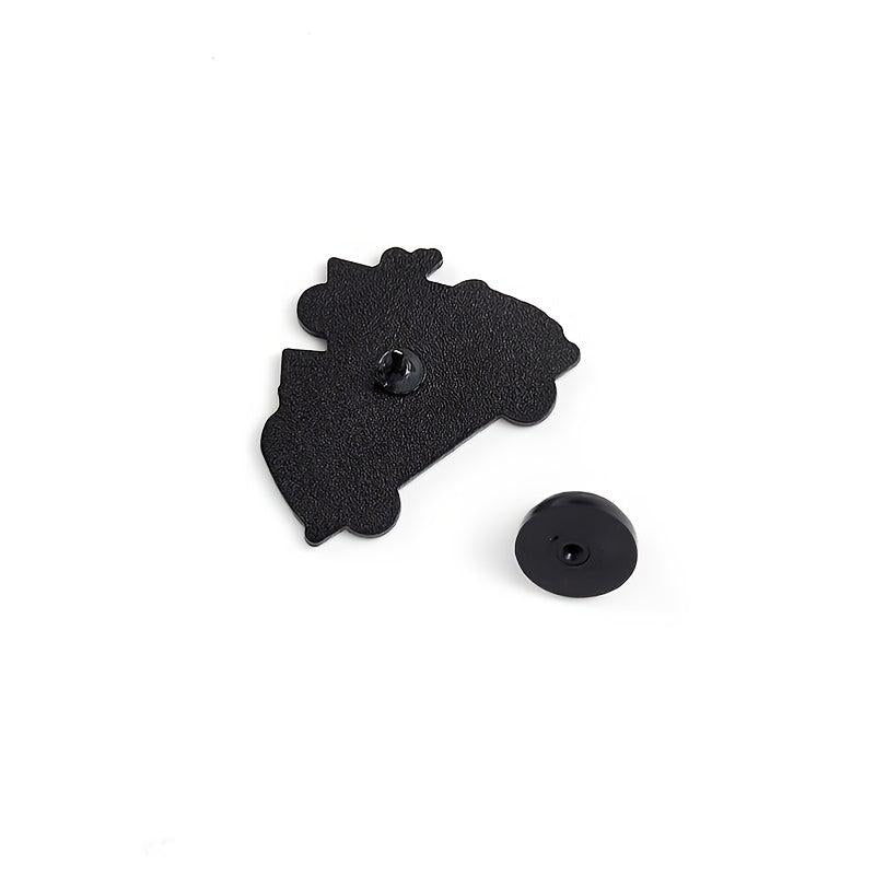 Moon Mountain Bus Cartoon Brooch