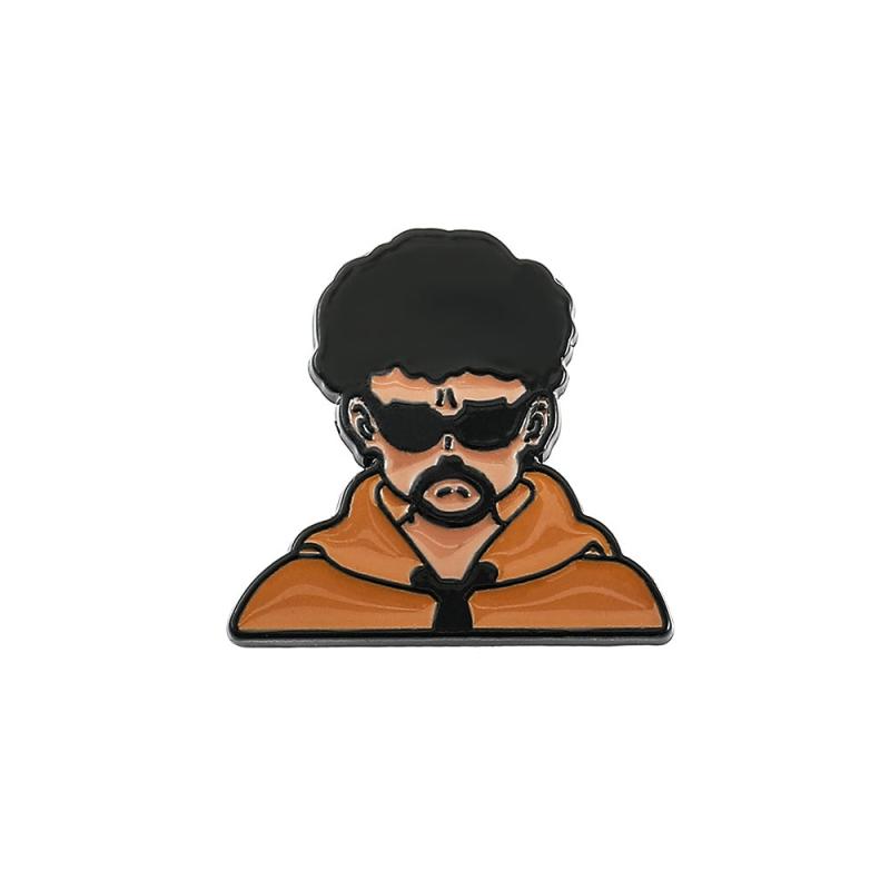 Bad Bunny Metal Oil Drip Brooch For Men