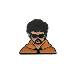 Bad Bunny Metal Oil Drip Brooch For Men