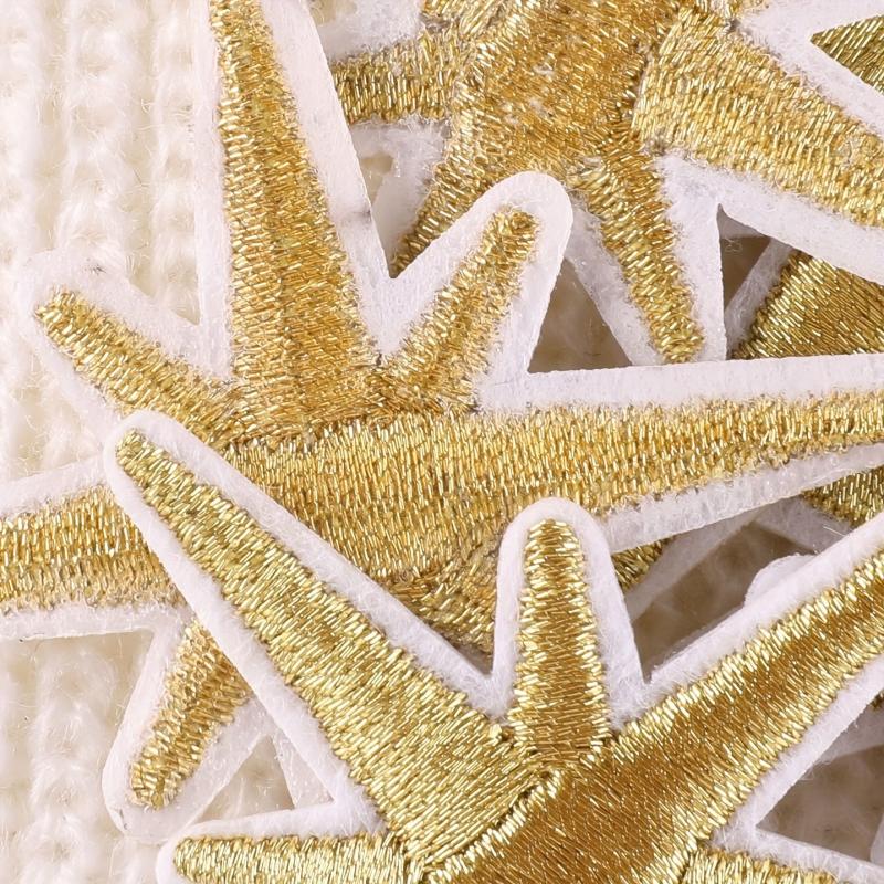 10pcs Cross Edge Patches Girls Clothing Coat DIY Ironing Cloth