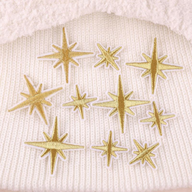 10pcs Cross Edge Patches Girls Clothing Coat DIY Ironing Cloth