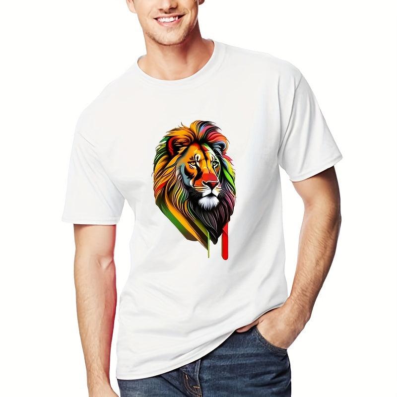 Colorful Lion Iron On Sublimation Stickers Heat Press Decals