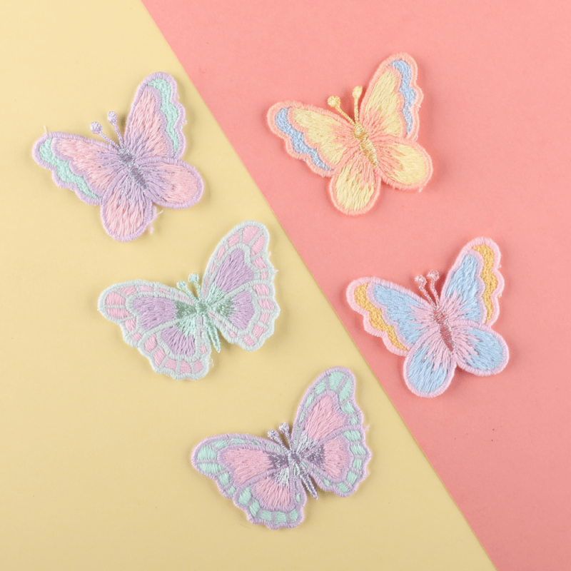 5pcs Butterfly Embroidery Patches DIY Clothes Accessories