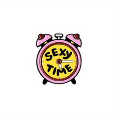 Alarm Clock Robot Phone Brooch Pin for Men