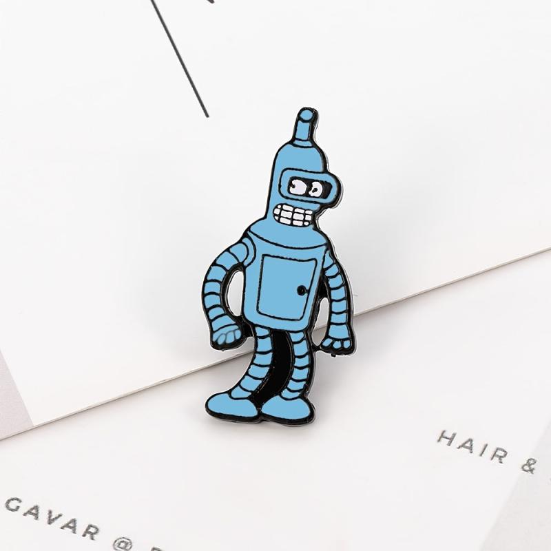 Animation Future Robot Brooch Clothing Accessory