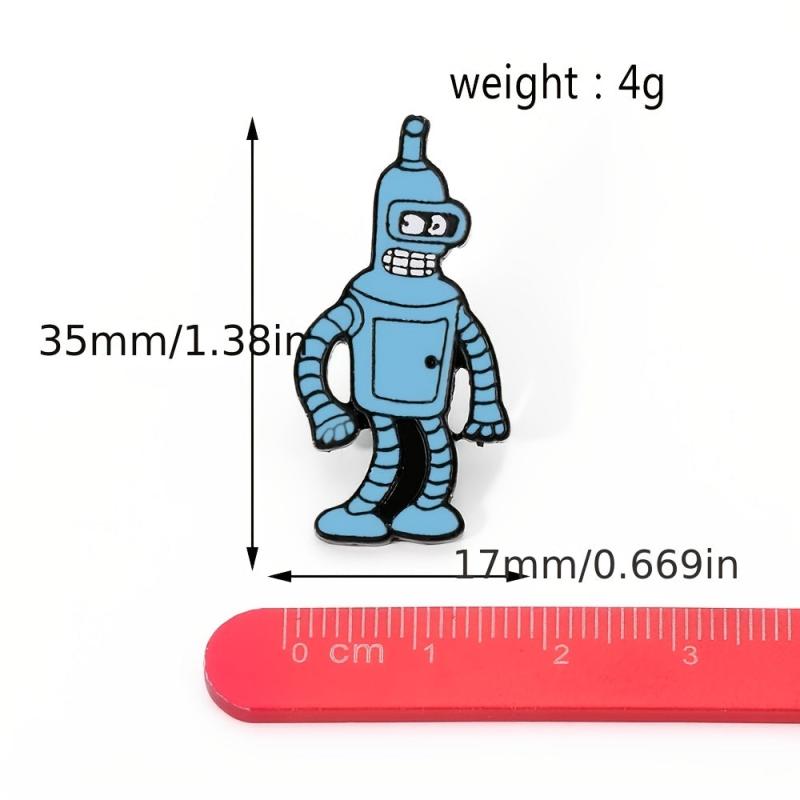 Animation Future Robot Brooch Clothing Accessory