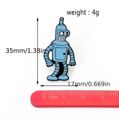 Animation Future Robot Brooch Clothing Accessory