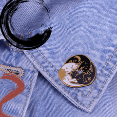 Cat Brooch Set - Sun Moon Stars Cats