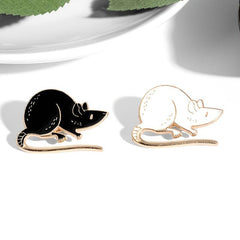 Mouse & Cheese Enamel Pin Set Lapel Pin For Clothes & Bag