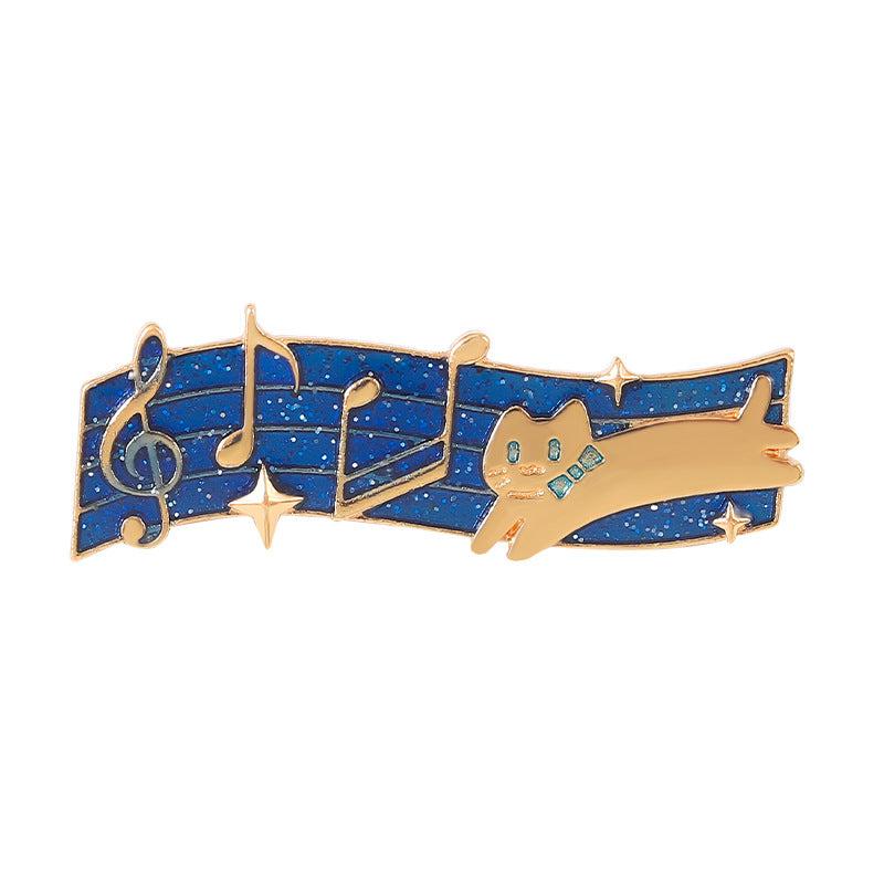 Minimalism Love Music Brooch Aluminum Alloy