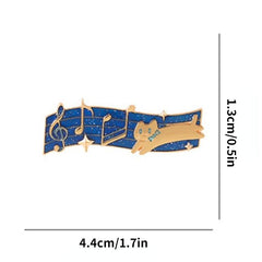 Minimalism Love Music Brooch Aluminum Alloy