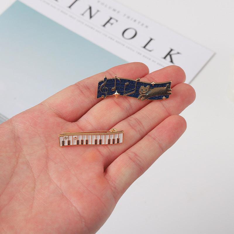 Minimalism Love Music Brooch Aluminum Alloy