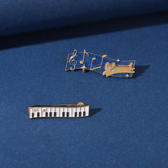 Minimalism Love Music Brooch Aluminum Alloy