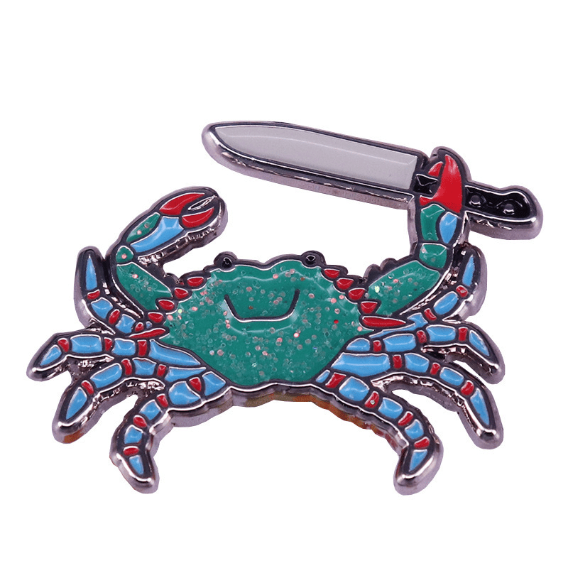 Alloy Crab Shape Brooch