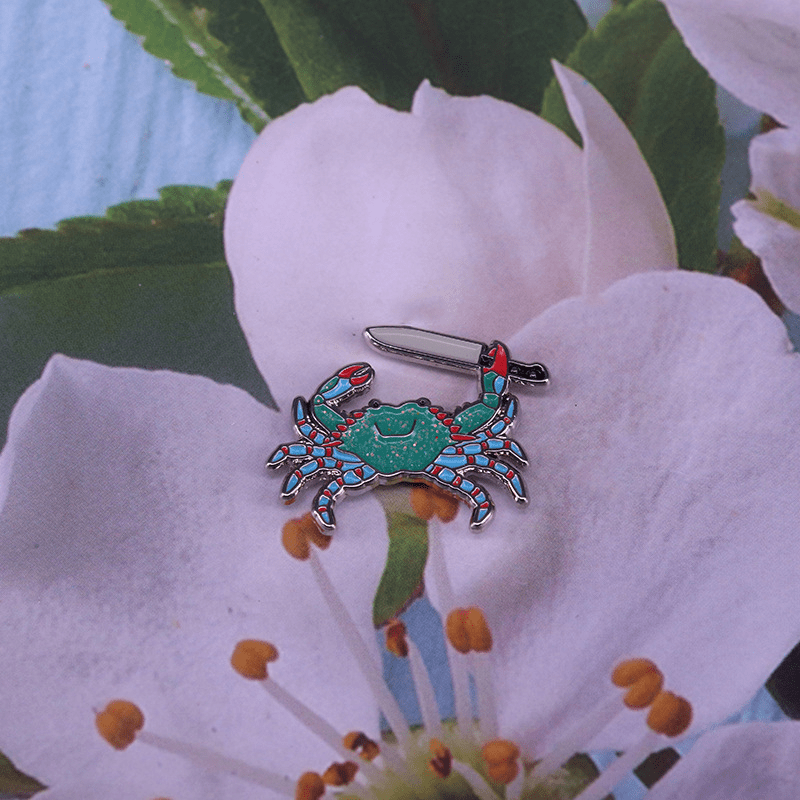 Alloy Crab Shape Brooch