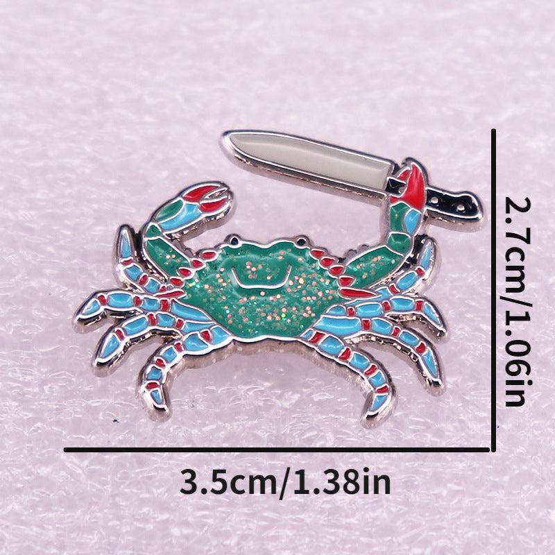 Alloy Crab Shape Brooch