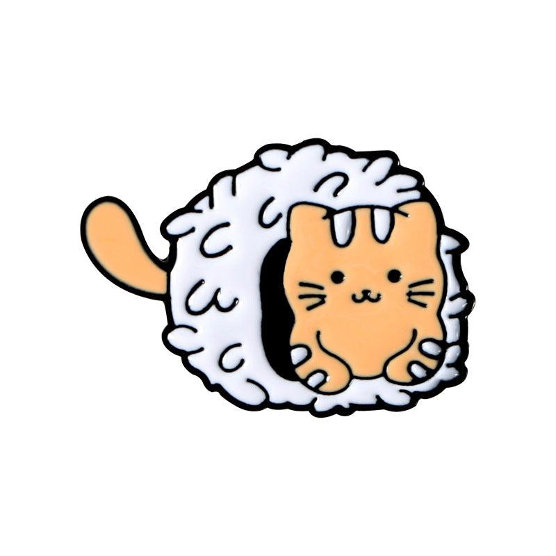 Cat Pillow Pet Nest Brooch For Men Kitten Pins