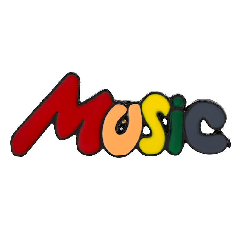 Music Series Novelty Buttons & Pins Notes Guitar Violin Gift