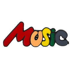 Music Series Novelty Buttons & Pins Notes Guitar Violin Gift